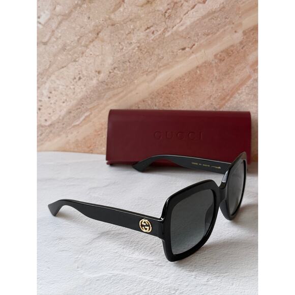NEW Gucci GG0036S Black Square Sunglasses main image 7